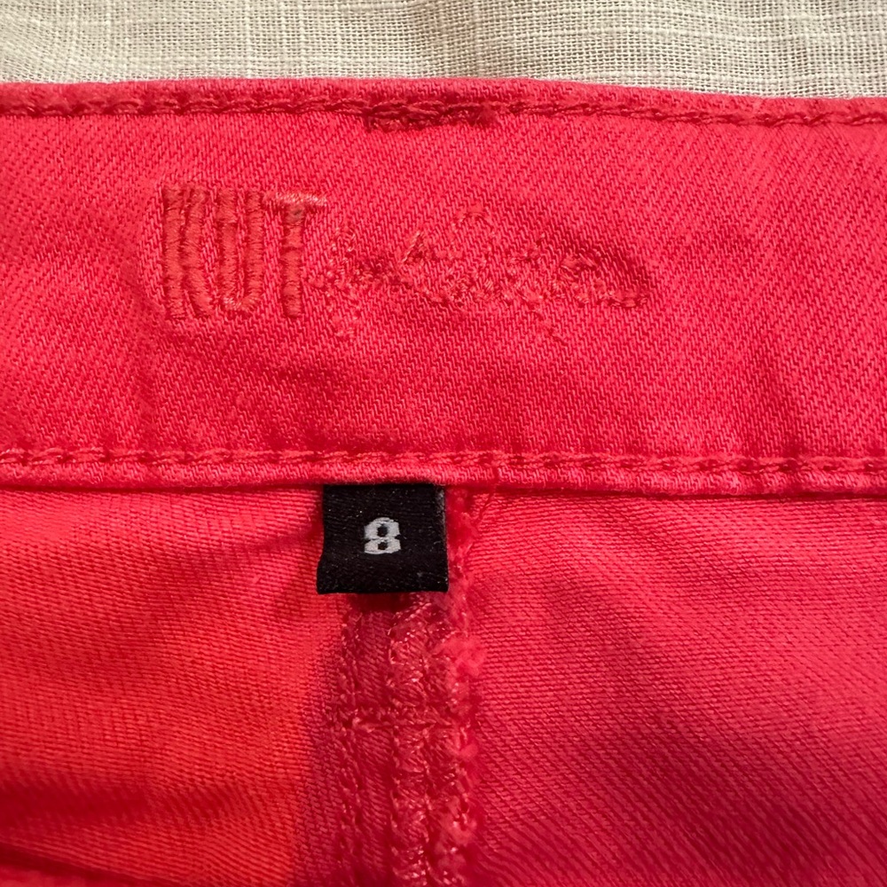Kut from the Kloth Women's Dayna‎ Ankle Skinny Jeans Size 8 Pink - Picture 6 of 12